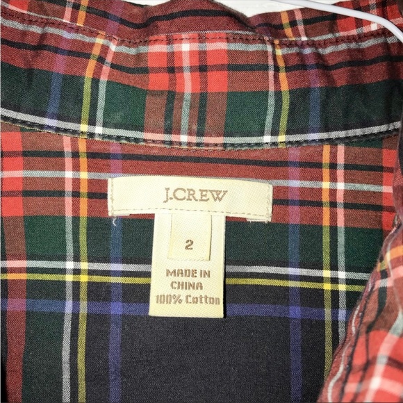 NEW J.Crew Plaid Button Down - Picture 2 of 3